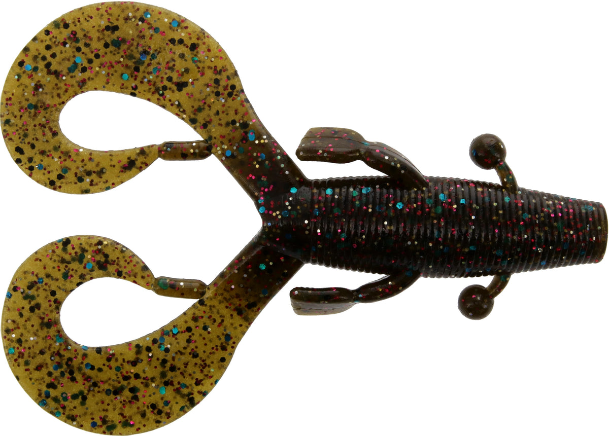 4 Inch Soft Plastic Creature Bait with Curly Legs for Fishing - Multiple Colors