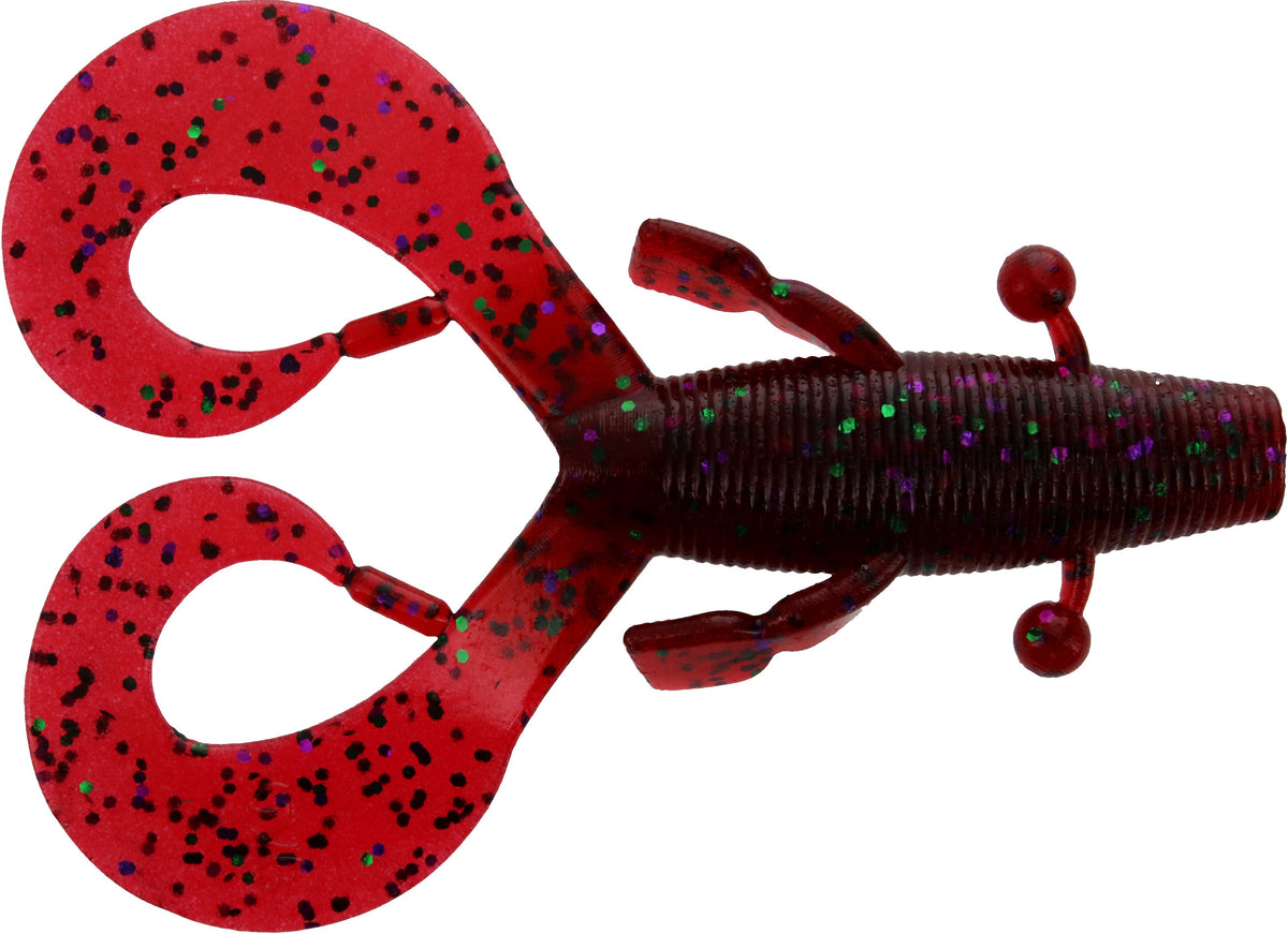 4 Inch Soft Plastic Creature Bait with Curly Legs for Fishing - Multiple Colors