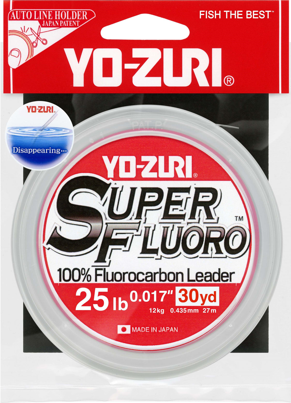 Fluorocarbon Fishing Leader - Clear, Multiple Strengths & Lengths