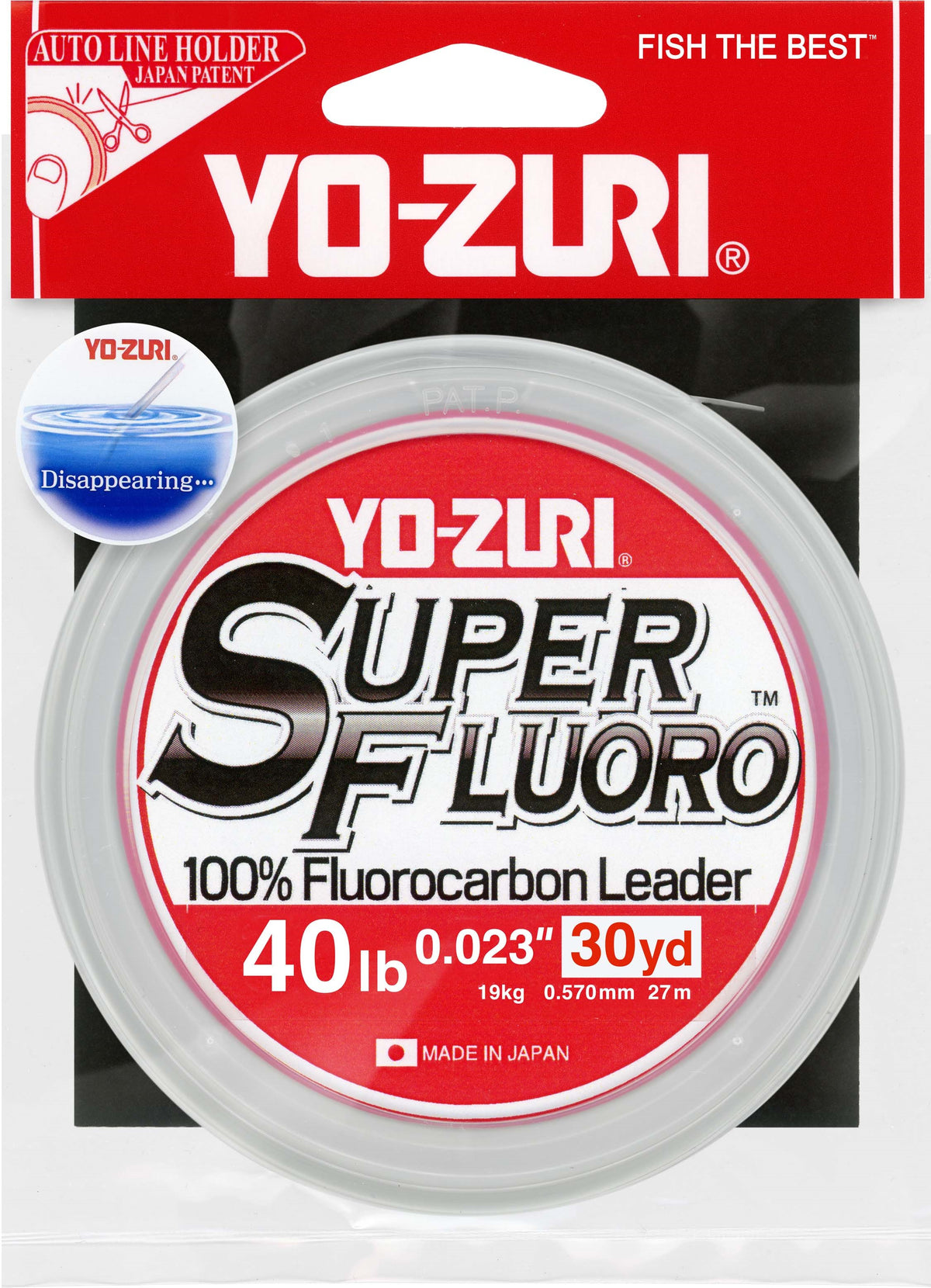 Fluorocarbon Fishing Leader - Clear, Multiple Strengths & Lengths