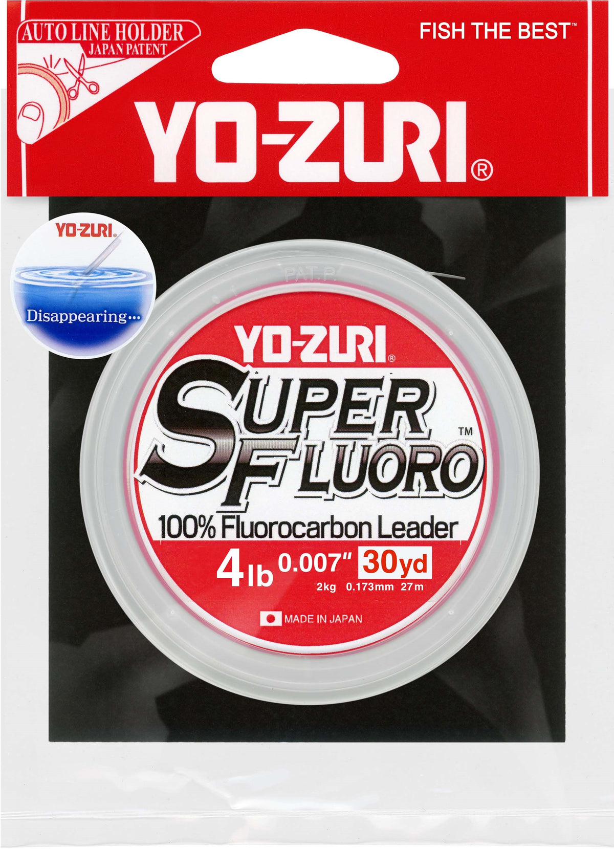 Fluorocarbon Fishing Leader - Clear, Multiple Strengths & Lengths