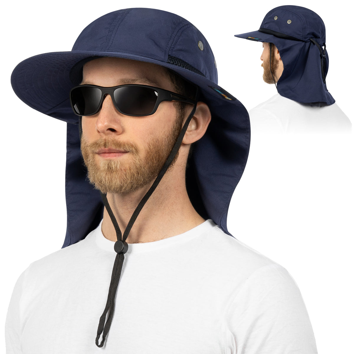 Wide Brim Sun Hat UV Protection Bucket Hat for Hiking Camping Fishing Men