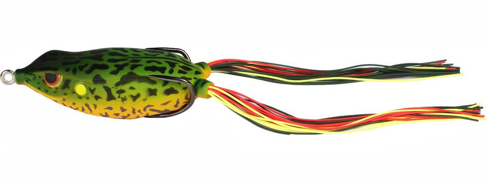 Topwater Bass Frog 2.5 Inch Hollow Body Lure for Heavy Cover & Open Water