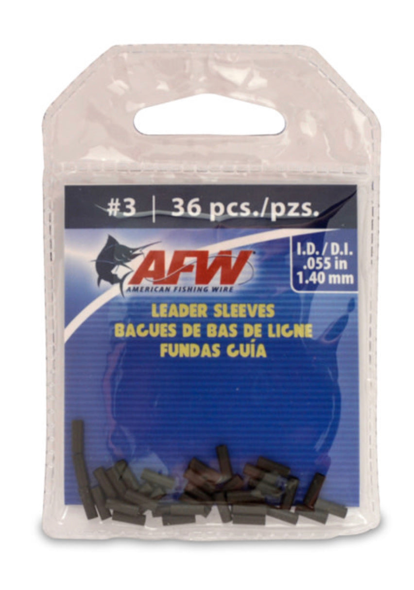 Fishing Leader Sleeves Copper Black Oxidized Crimp Connectors for Line