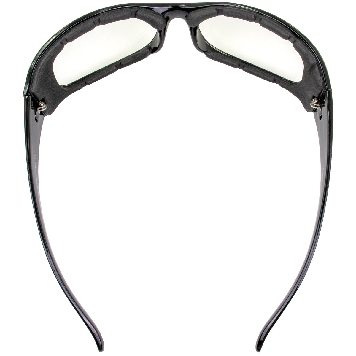 Women's Motorcycle Riding Glasses with Foam Padding and Smoke Lens