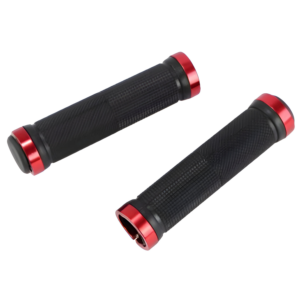 Ergonomic Rubber Bicycle Handlebar Grips for Mountain Bikes - Lock-On Ends