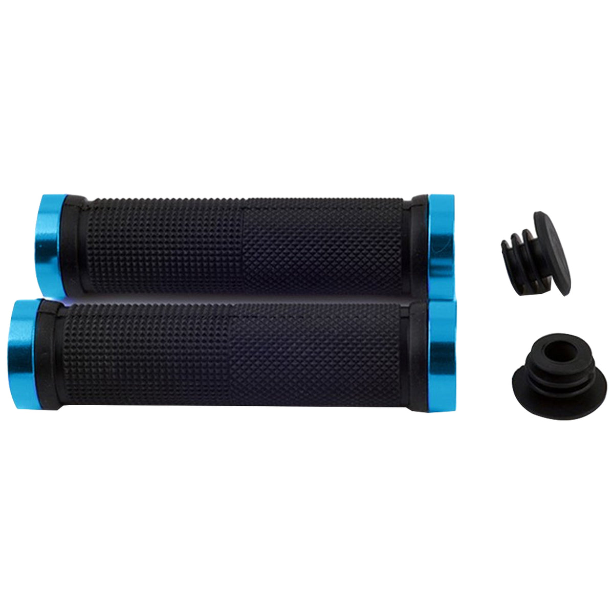 Ergonomic Rubber Bicycle Handlebar Grips for Mountain Bikes - Lock-On Ends
