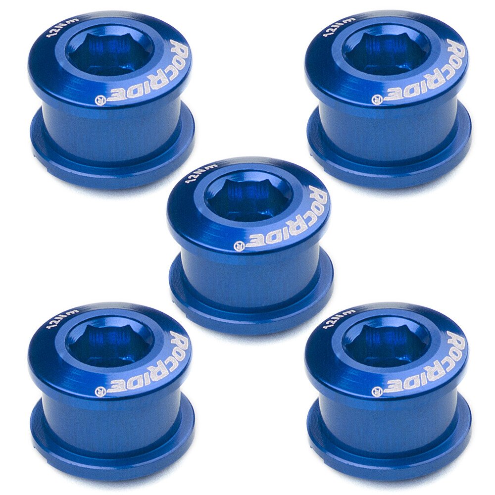 Bicycle Chainring Bolts Pack of 5 - Steel or Aluminum for Bike Cranksets