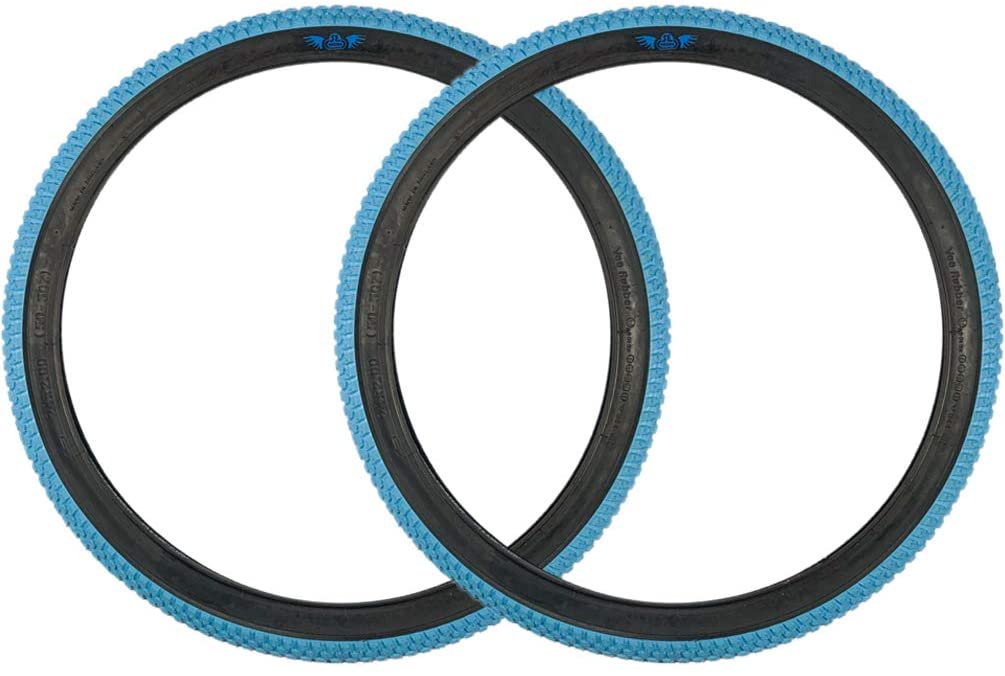 BMX Bike Tire Pair 26x2.0 Clincher Replacement Tires for Dirt & Street Riding