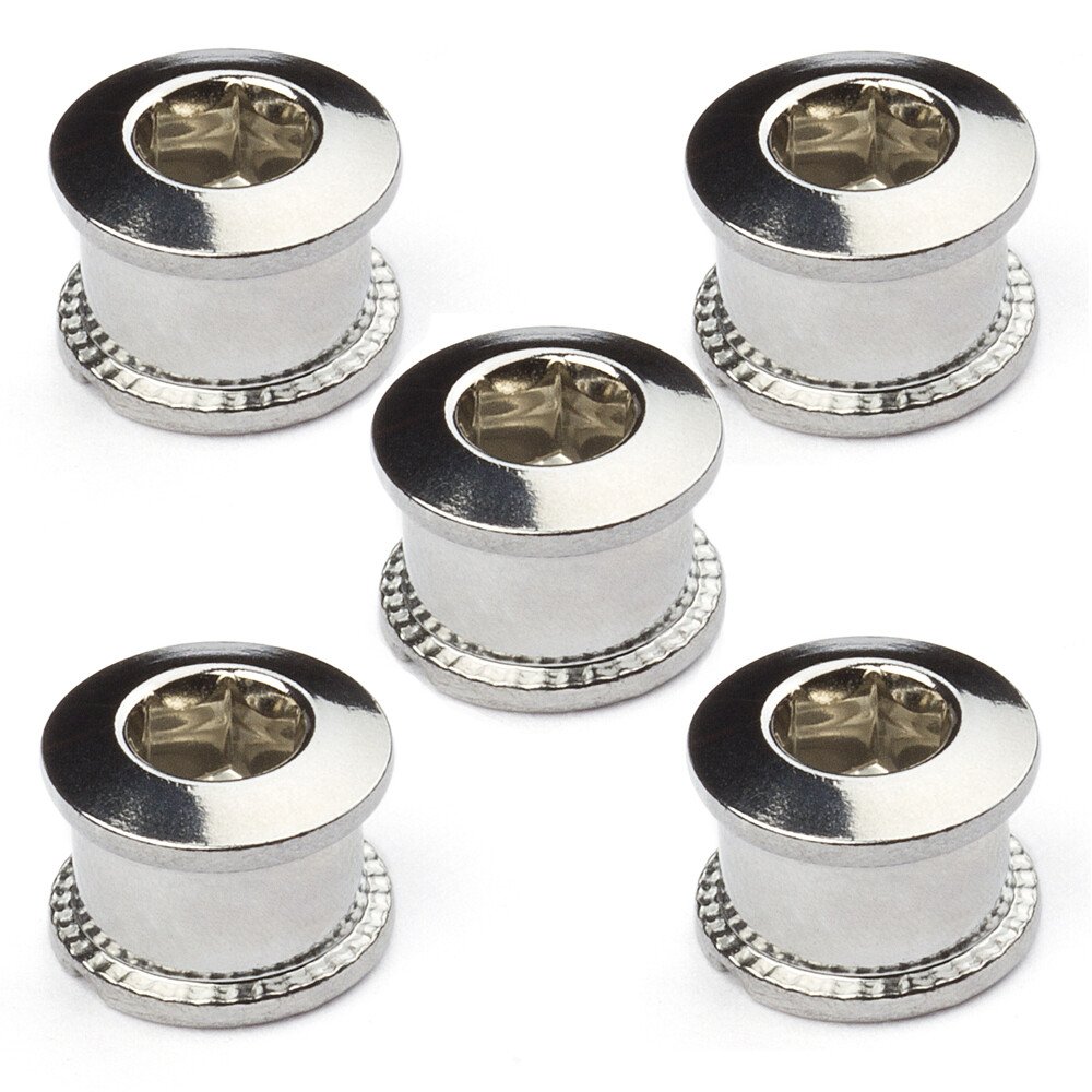 Bicycle Chainring Bolts Pack of 5 - Steel or Aluminum for Bike Cranksets