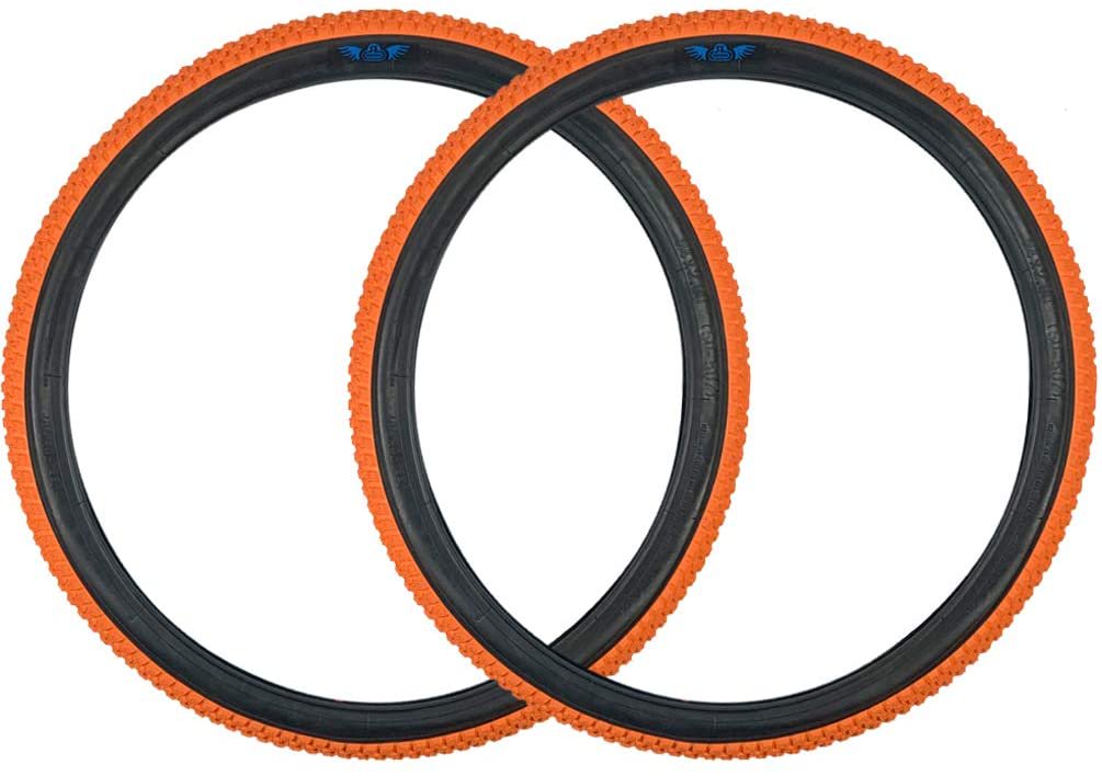 BMX Bike Tire Pair 26x2.0 Clincher Replacement Tires for Dirt & Street Riding