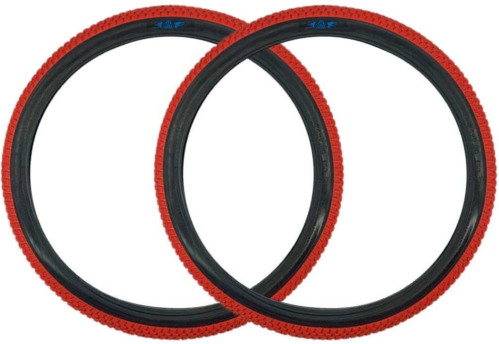 BMX Bike Tire Pair 26x2.0 Clincher Replacement Tires for Dirt & Street Riding