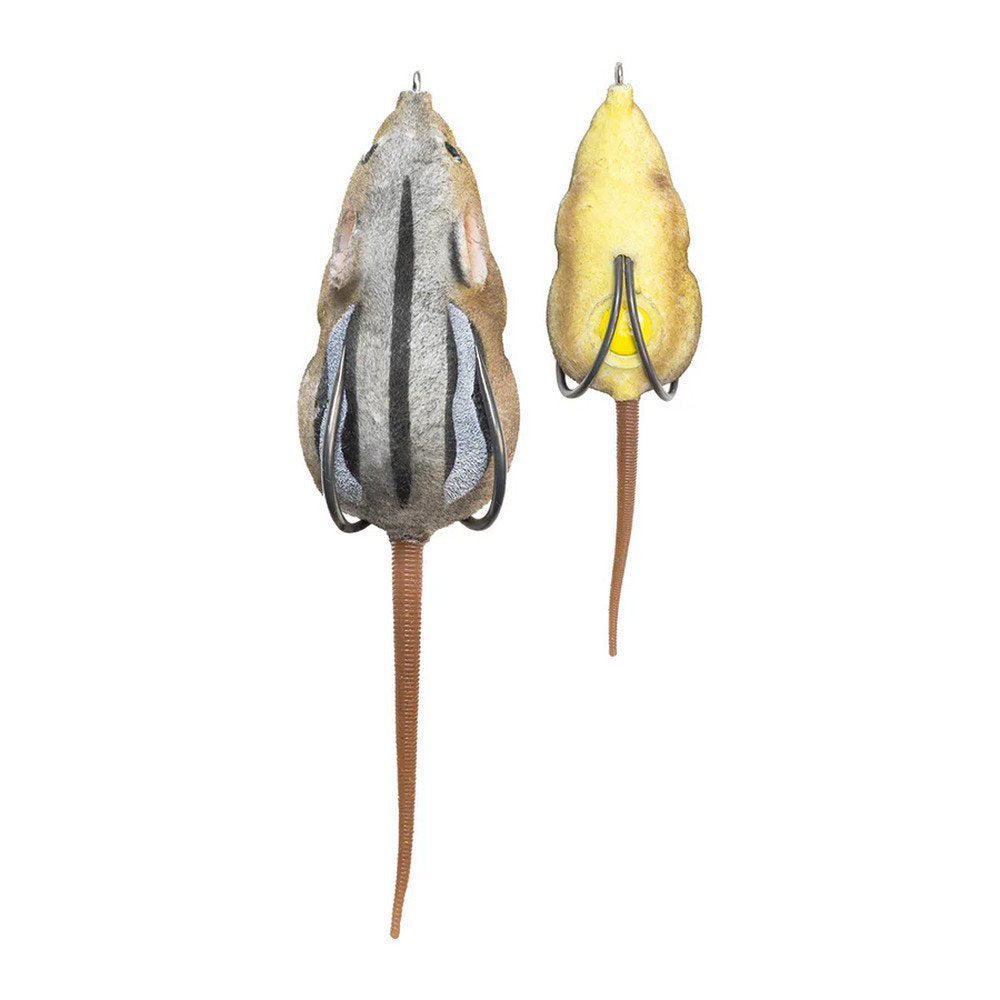 Topwater Fishing Bait - 3" Hollow Body Lure with AquaFur Technology