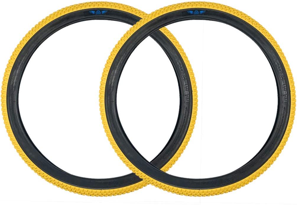 BMX Bike Tire Pair 26x2.0 Clincher Replacement Tires for Dirt & Street Riding