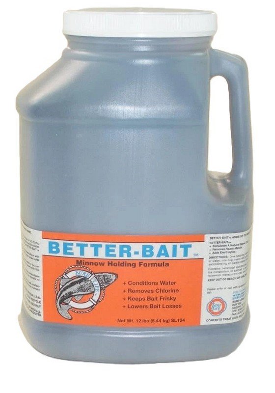 Live Bait Water Conditioner for Minnows & Soft Fish - Multiple Sizes
