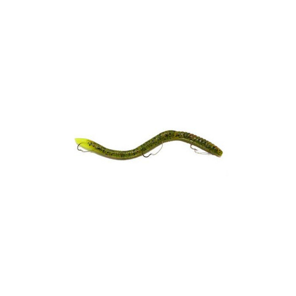 Pre-Rigged Weedless Soft Plastic Worm Bait for Bass & Pike - 8 Inch