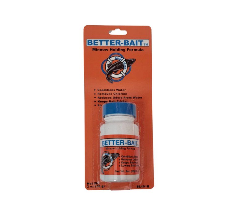 Live Bait Water Conditioner for Minnows & Soft Fish - Multiple Sizes