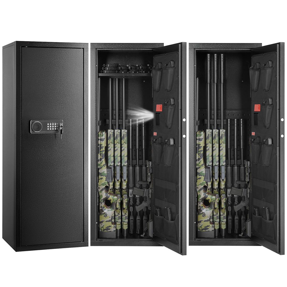 Large Rifle Gun Safe with Digital Lock & Removable Shelves | Multiple Sizes