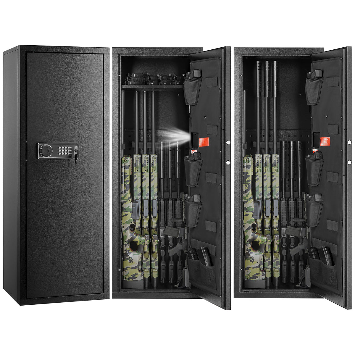 Large Rifle Gun Safe with Digital Lock & Removable Shelves | Multiple Sizes