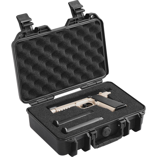 Hard Pistol Cases with Pre-Cut Foam Waterproof Lockable Storage for Firearms