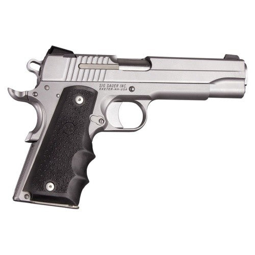 Overmolded Rubber Pistol Grip with Finger Grooves for 1911 Government Models