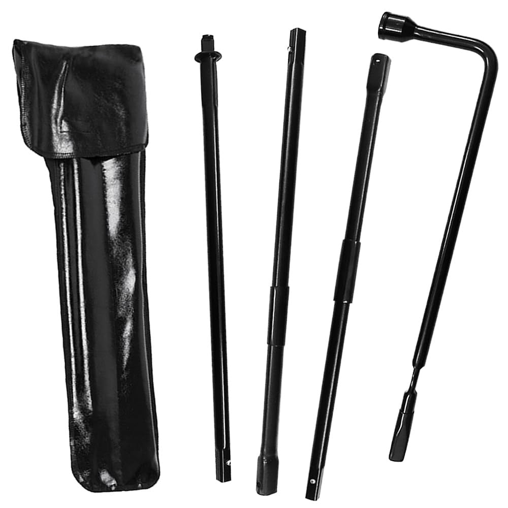 Spare Tire Tool Kit with 19mm Wrench for Vehicle Tire Change - Heavy Duty