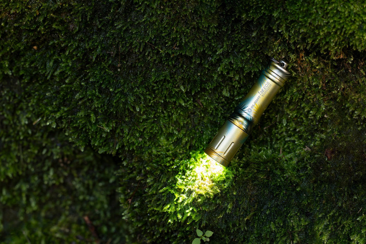 Waterproof EDC Keychain Flashlight - 90 Lumens, Aluminum, Compact