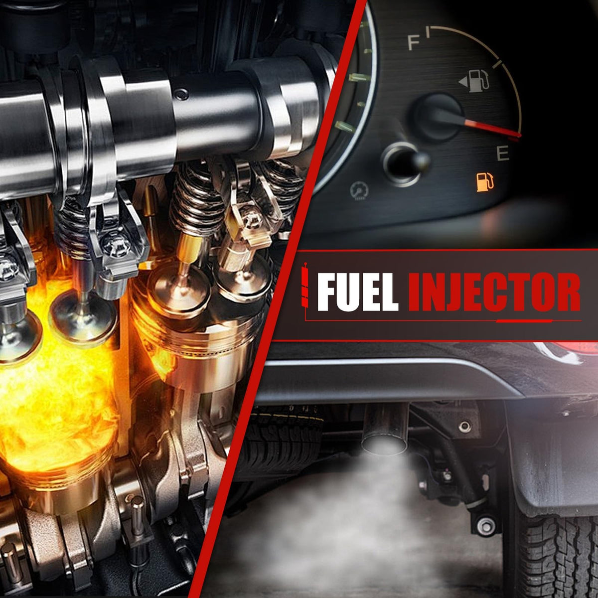 Fuel Injectors Set of 4 Compatible with 2001-2006 Audi A4 1.8L