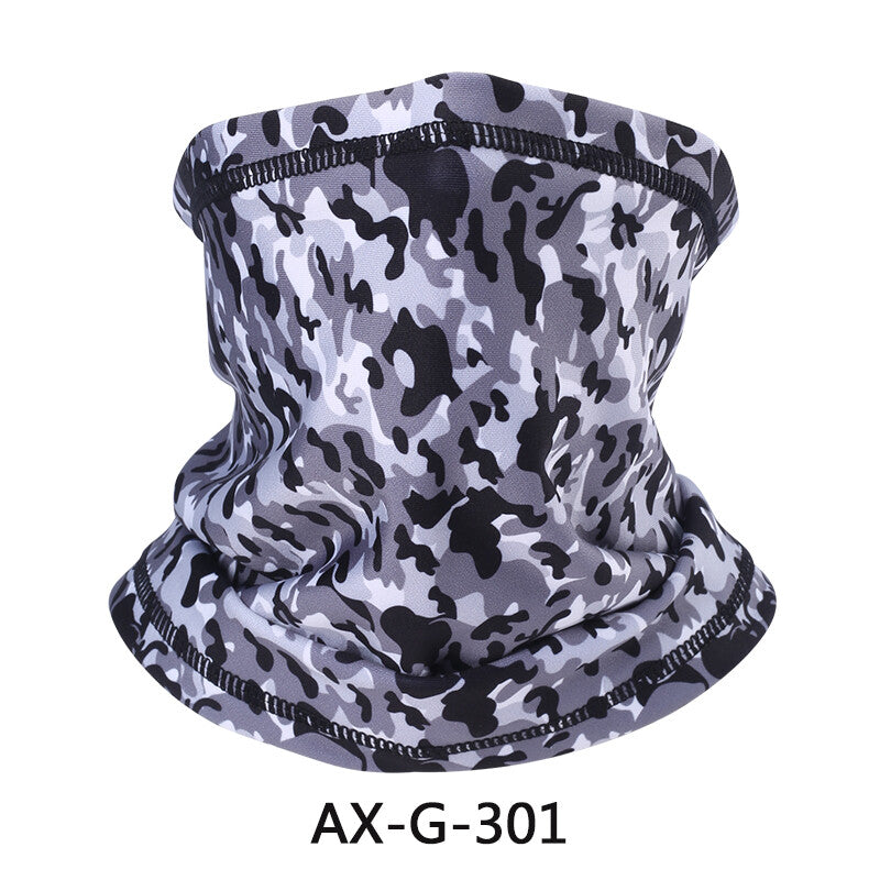 3D Print Fleece Neck Warmer Gaiter Winter Face Mask Scarf for Outdoor Sports
