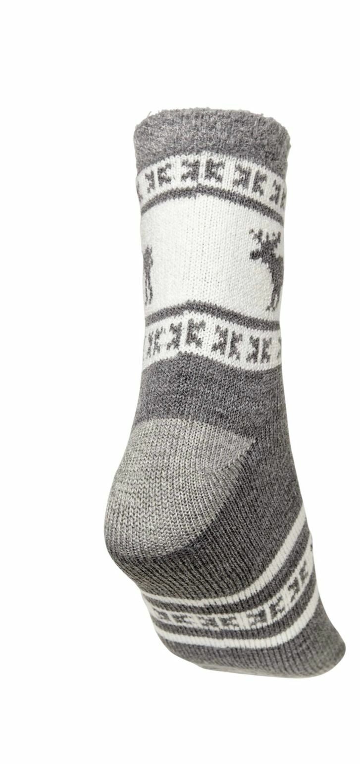 Men's Cozy Cabin Crew Socks One Size Comfortable Plush Lounge Socks