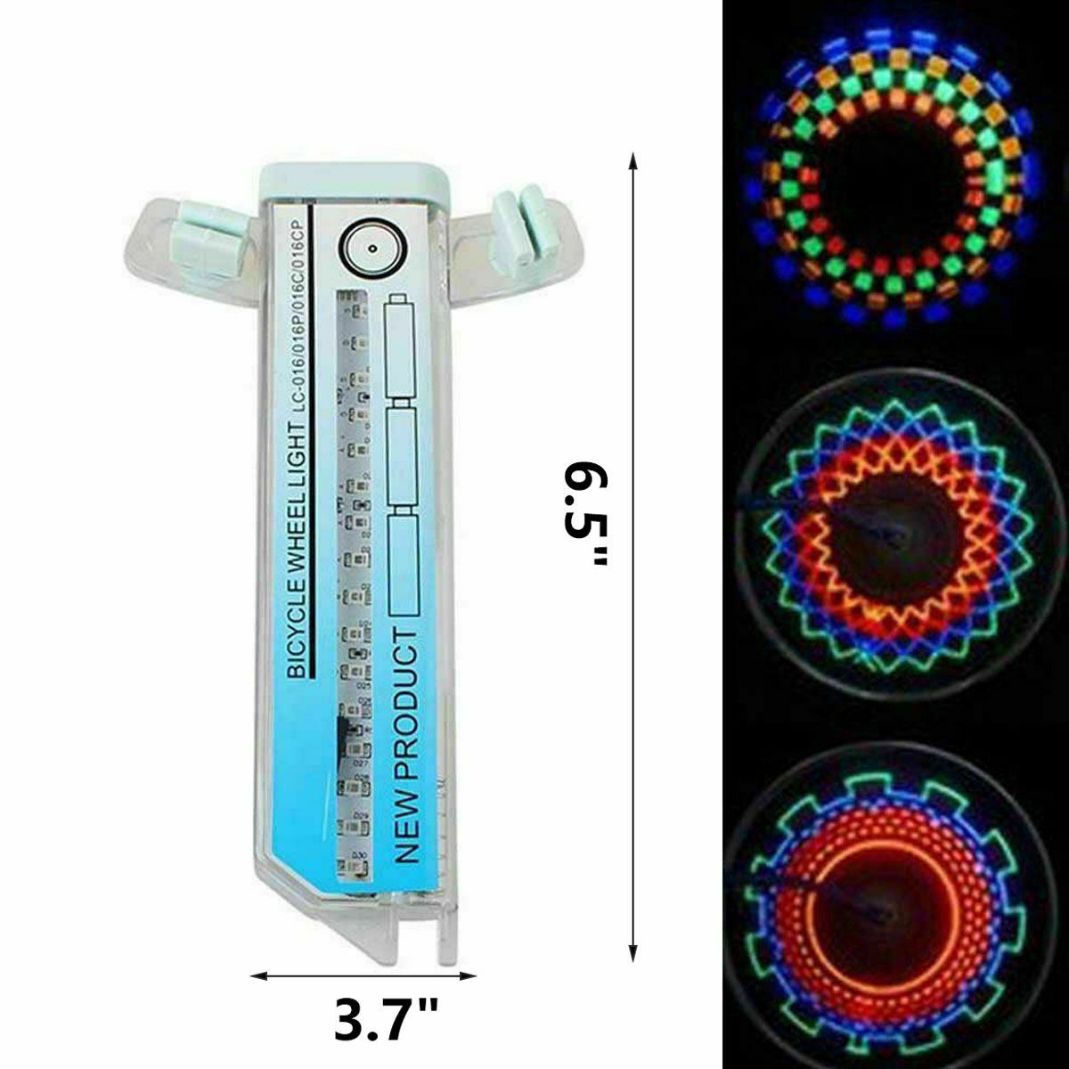 Colorful LED Bicycle Spoke Lights - 32 Patterns, Waterproof, for Night Riding
