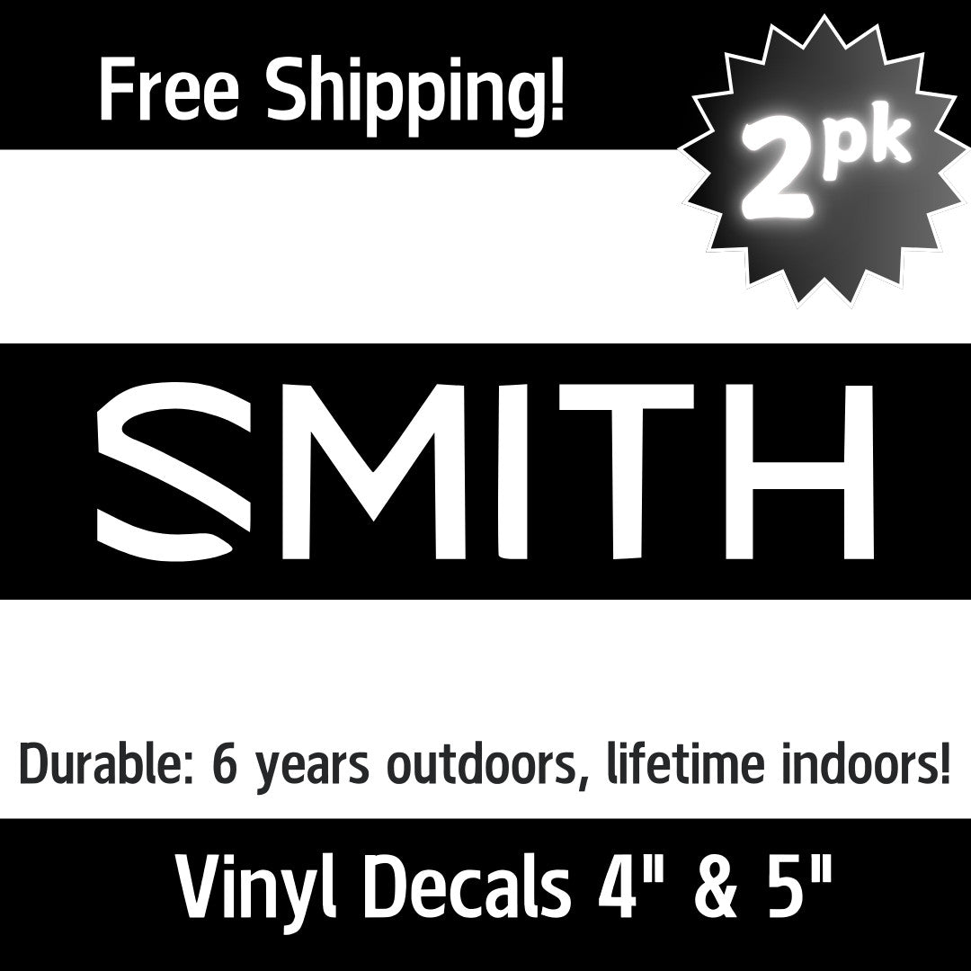 Smith Optics Sticker 2-Pack Decals for Sunglasses, Goggles & Gear