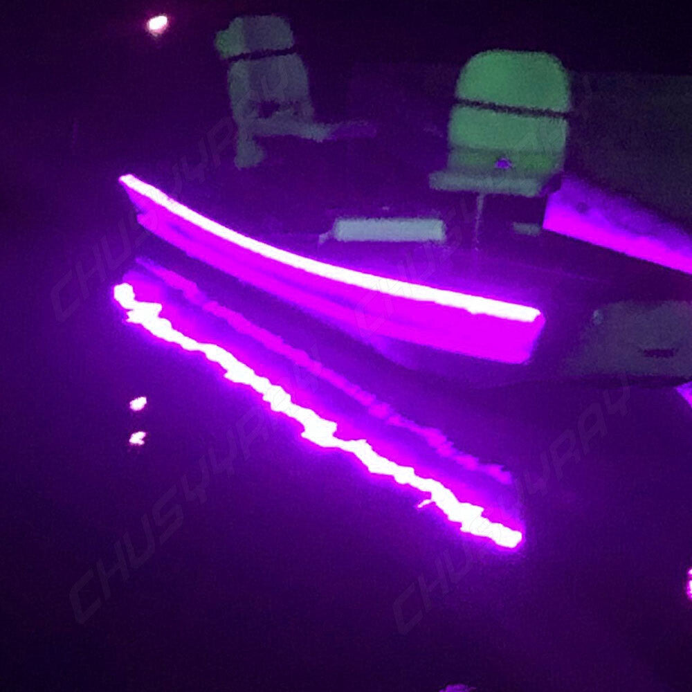 16ft LED UV Night Fishing Light Strip Waterproof Purple UV & White LED