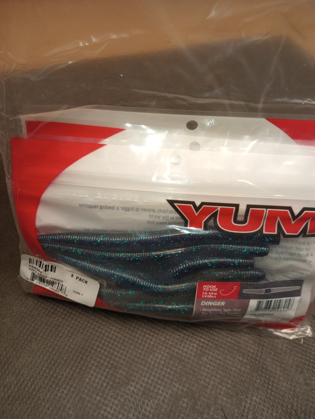 Yum 5 Dinger JuneBug YDG504 - 3 Pack of 8
