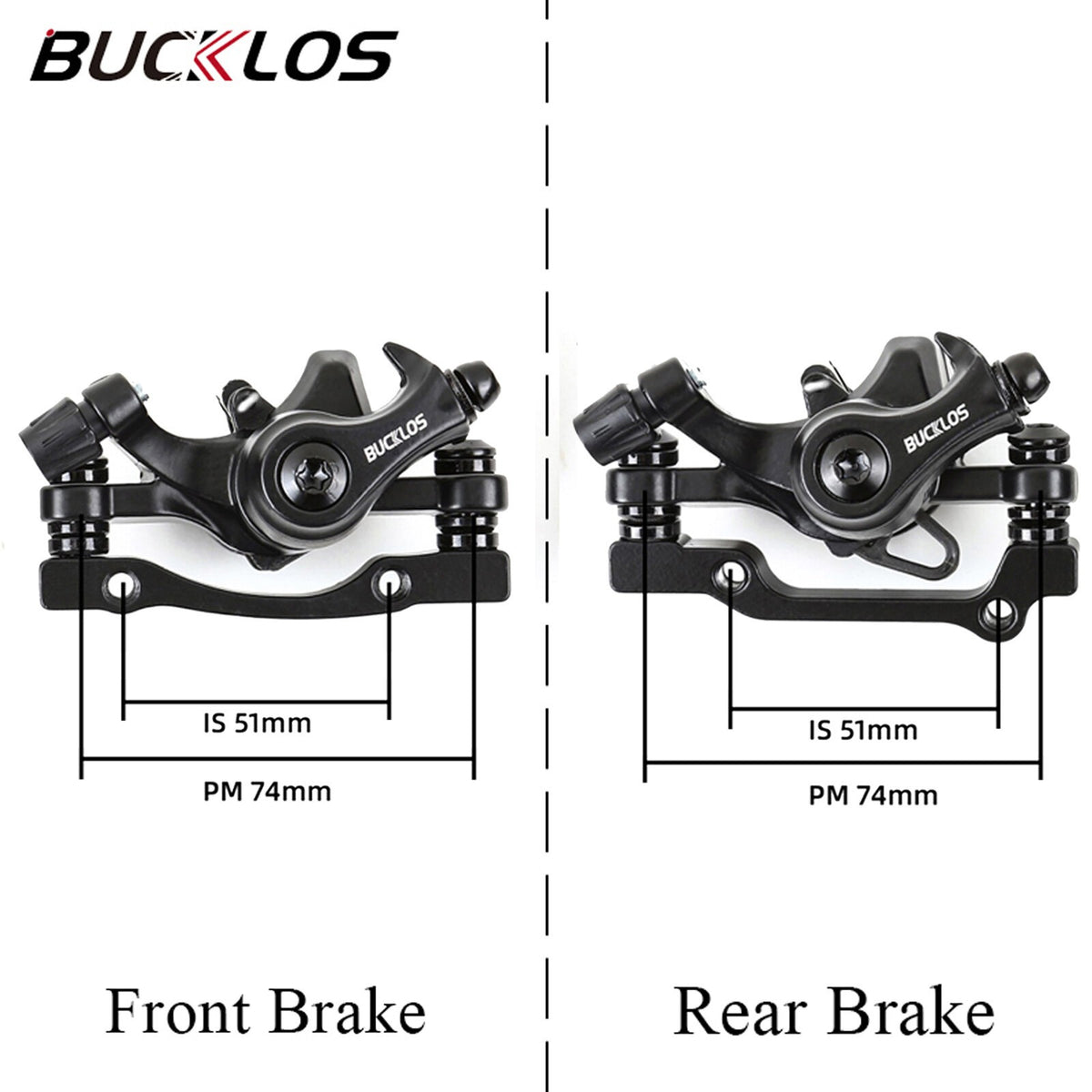 Mechanical Disc Brake Caliper for MTB Bike Double/Single Drive Front & Rear