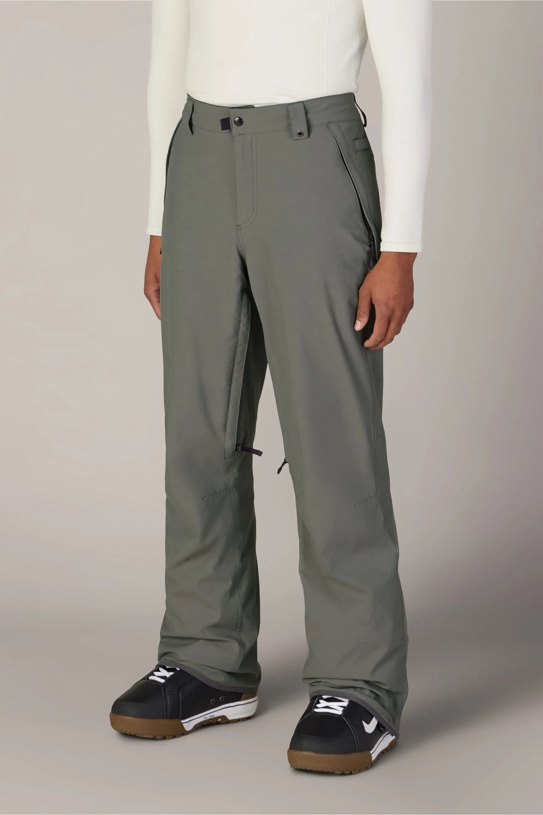 Men's Snow Pants Waterproof 2-Layer Shell Ski & Snowboard Pants Large