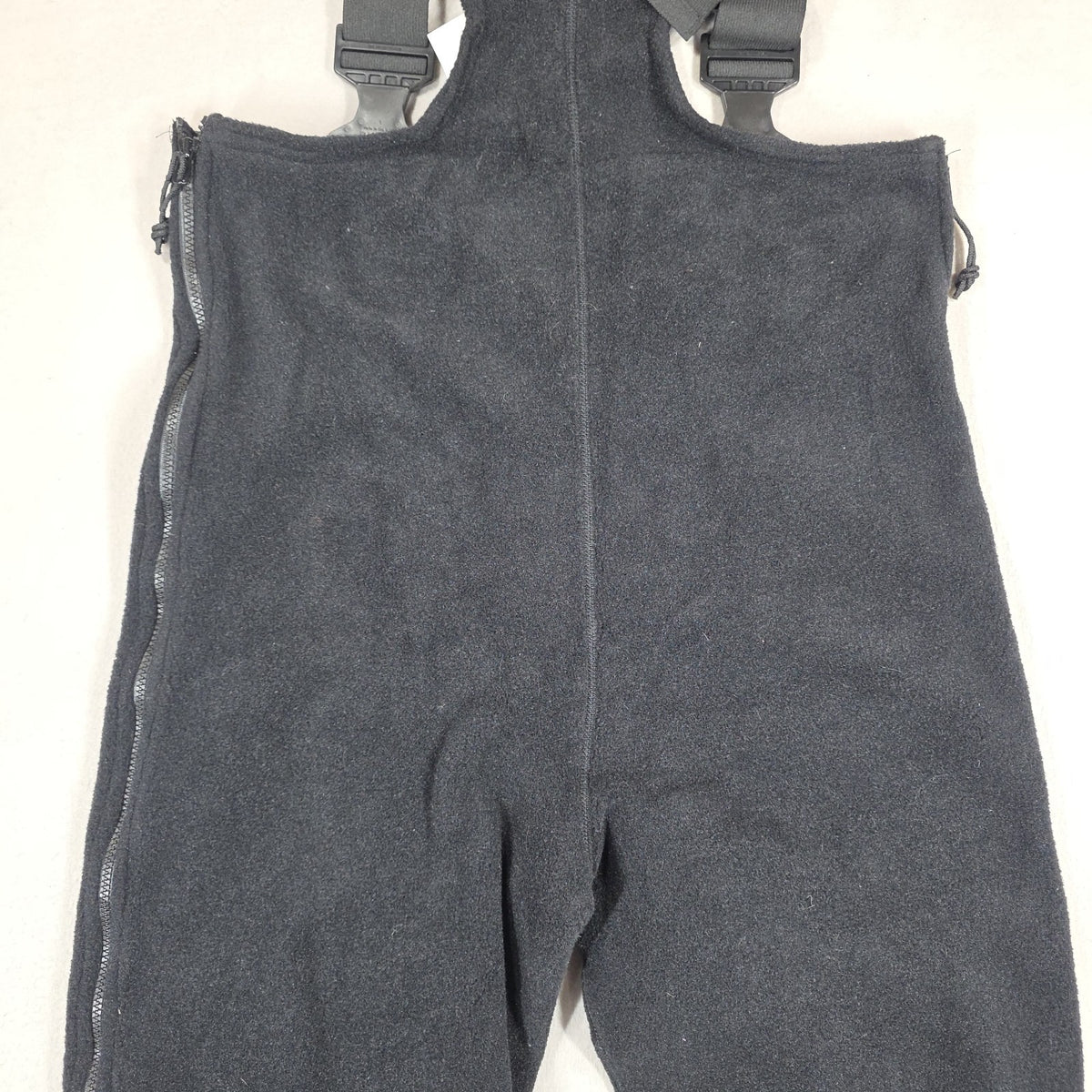 Polartec Classic 200 Fleece Bib Overalls Snow Pants for Ski & Snowboarding - Black, Medium Short