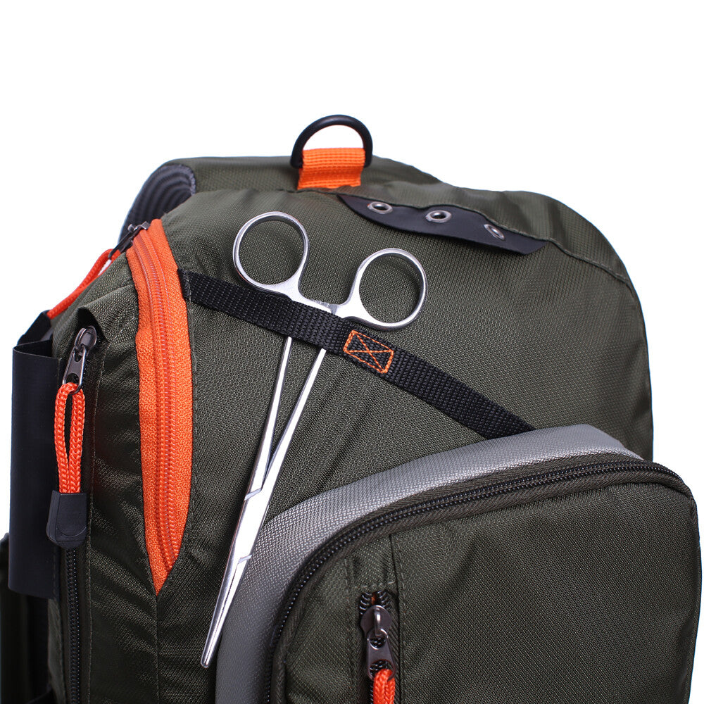 Fly Fishing Sling Bag with Multiple Pockets & Adjustable Straps, Lightweight Tackle Organizer