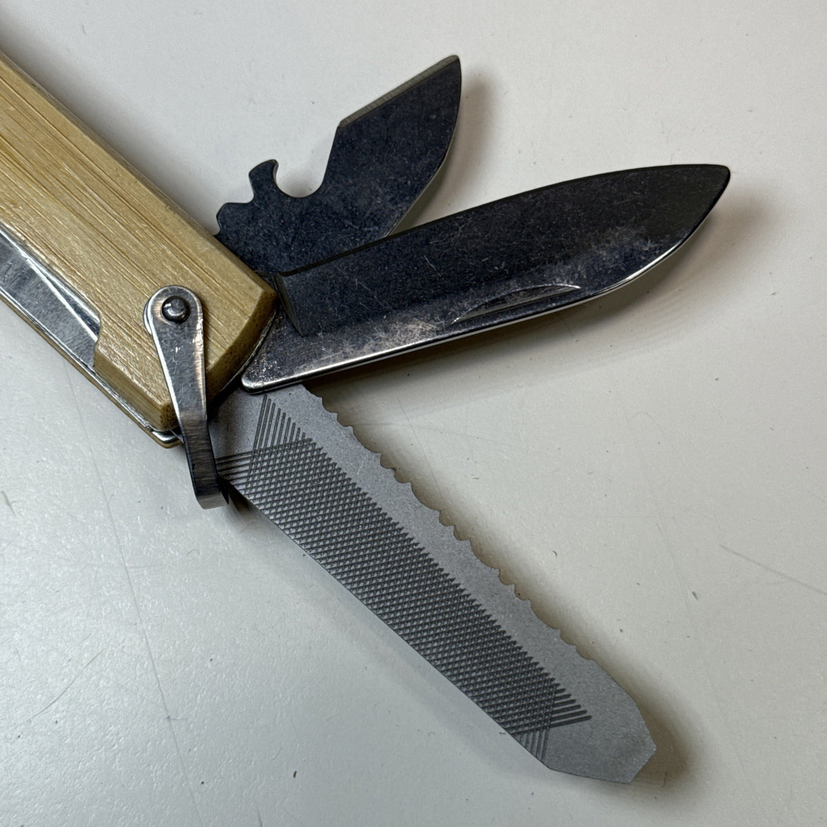 12-Inch Multi-Tool Hammer with Wood Handle and Stainless Steel