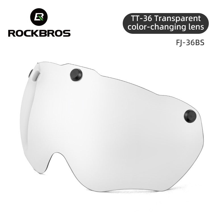 Cycling Helmet Goggle Lenses - Transparent, Yellow & Gray for Helmet Accessories