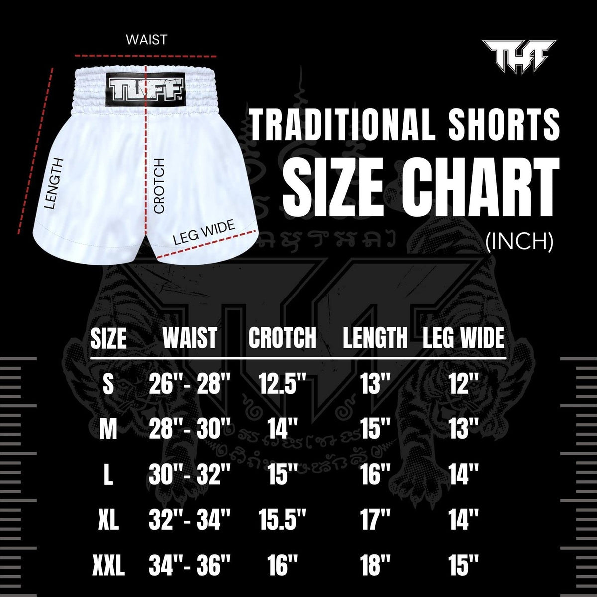 Muay Thai Shorts Tiger Design Lightweight Microfiber Training Kickboxing Gear