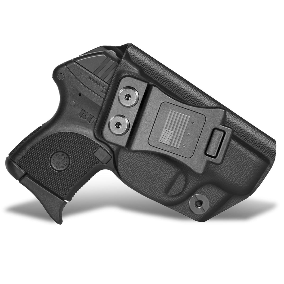 IWB Kydex Holster for Ruger LCP 380 Auto - Custom Fit, Adjustable Retention & Cant