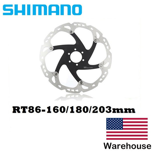 Bicycle Brake Rotor 6 Bolt Mounting for Shimano XT, Saint 160mm-203mm