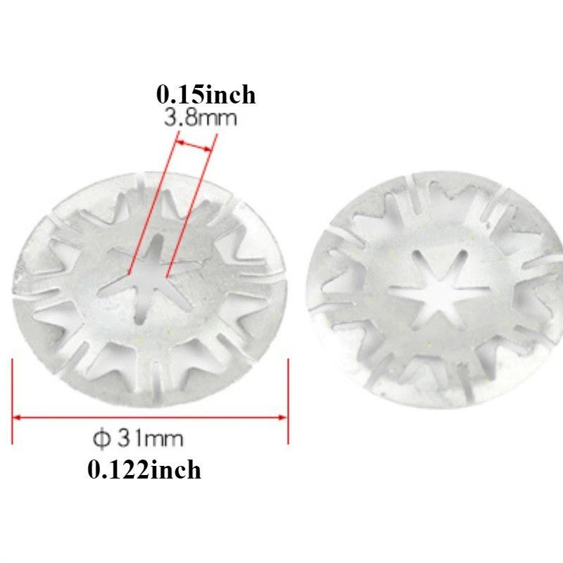 Universal Car Exhaust Heat Shield Clips - Metal Fasteners for Automotive Heat Shields