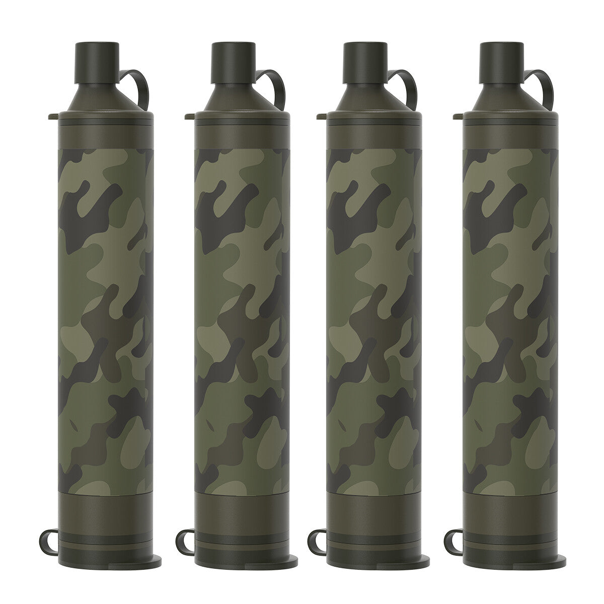 Personal Water Filter Straw with Collapsible Pouch for Emergency Survival