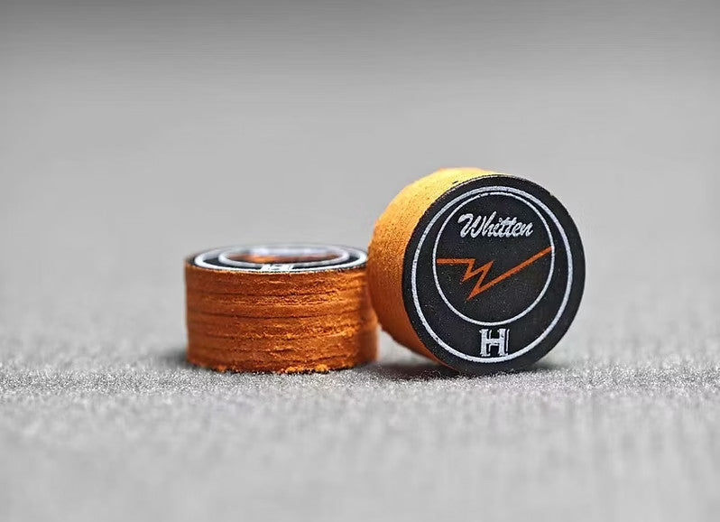 Whitten Medium Soft Tip Pool Cue Tip 9-Layer, 46% Pigskin, 14mm