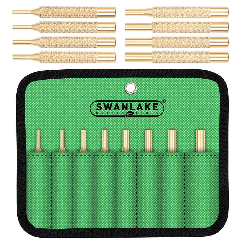 Brass Drive Pin Punch Set for Gunsmithing - 8 Pieces Hand Tools