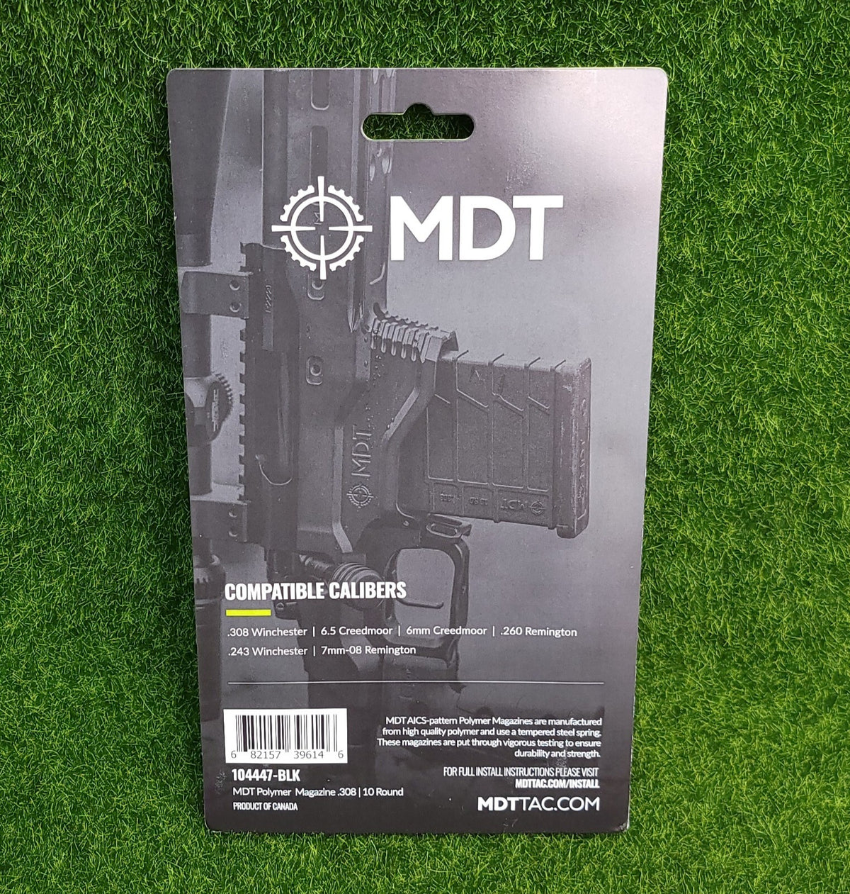 Polymer 10-Round AICS Magazine for .308 Win & 6.5 Creedmoor - Black