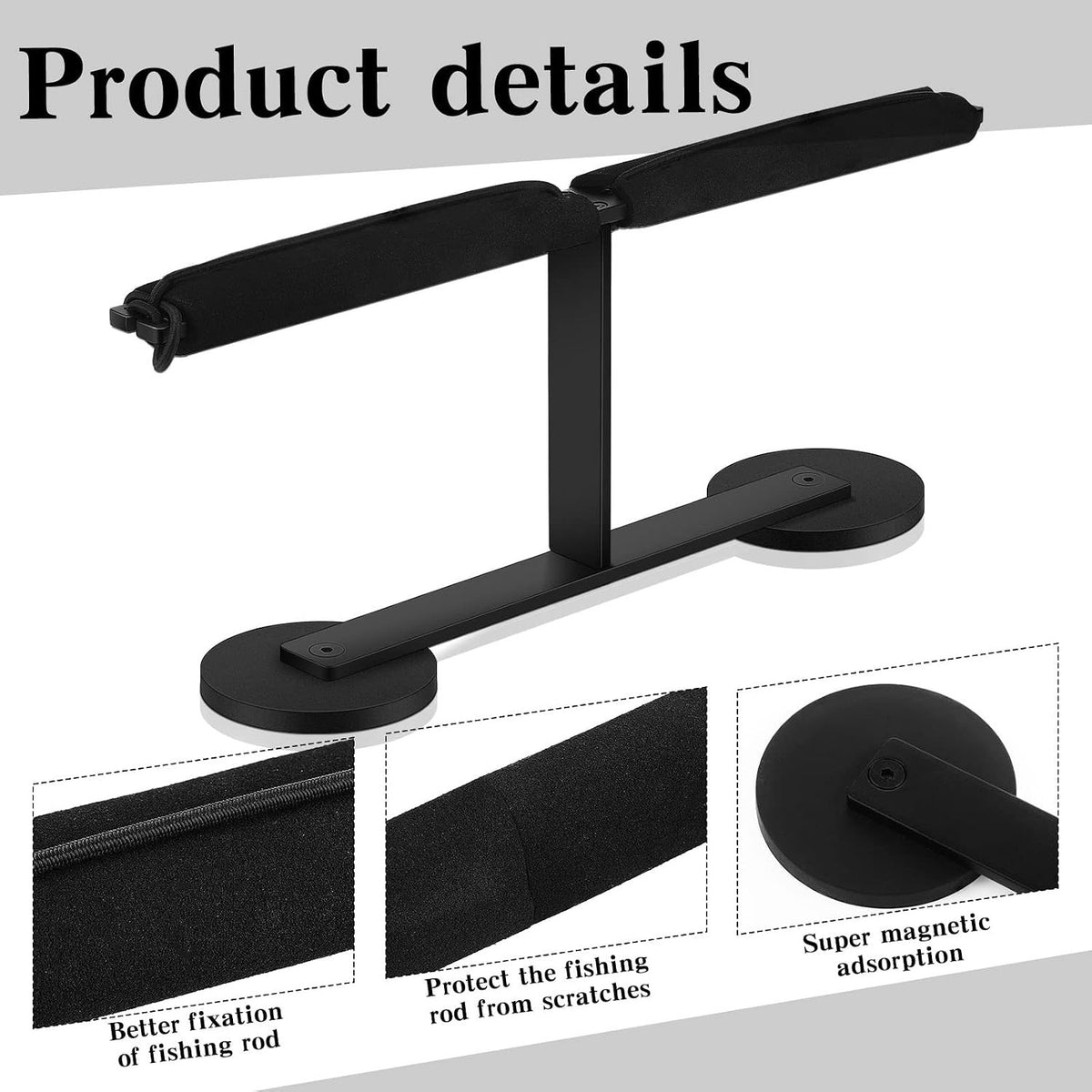 Magnetic Fishing Rod Holder for Truck and Vehicle Mounts