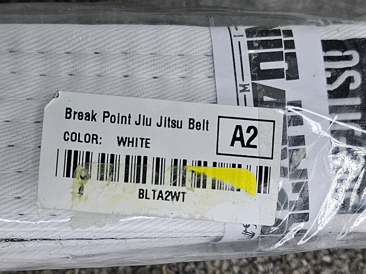 (QTY 3) White Belt for JiuJitsu MMA BJJ Gi - Adult Rank Training Gear